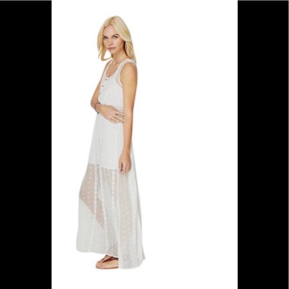 Forever 21 Sheer White Maxi Dress - Picture 5 of 12
